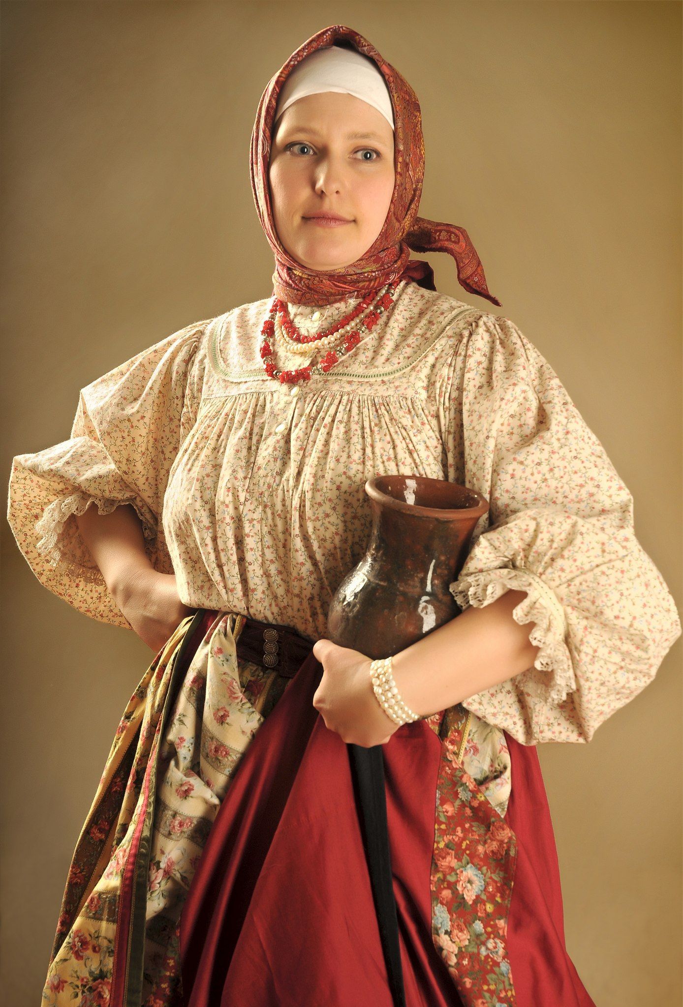 Girls in Slavic costumes in Zurich