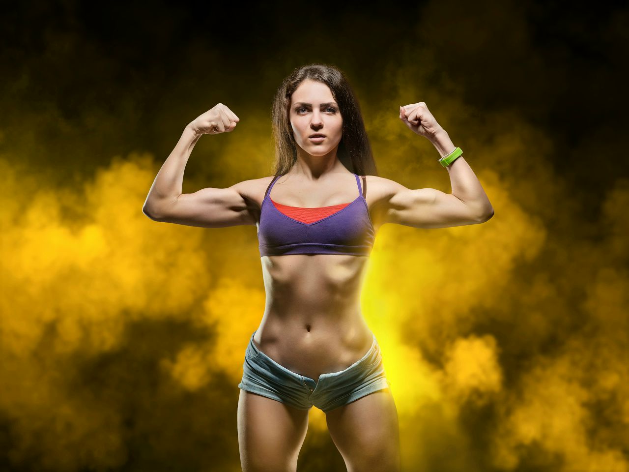 Athletic girls in Zurich